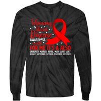 February Is Heart Disease Awareness Month Heart Disease Tie-Dye Long Sleeve Shirt