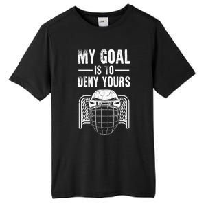 Funny Ice Hockey Goalie Design Hockey Player Tall Fusion ChromaSoft Performance T-Shirt