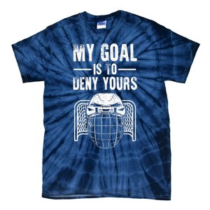 Funny Ice Hockey Goalie Design Hockey Player Tie-Dye T-Shirt