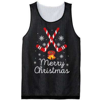 Funny Ice Hockey Merry Christmas Candy Cane Xmas Gifts Mesh Reversible Basketball Jersey Tank