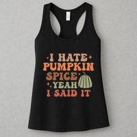 Funny I Hate Pumpkin Spice Yeah I Said It Anti Pumpkin Spice Womens Tank Top