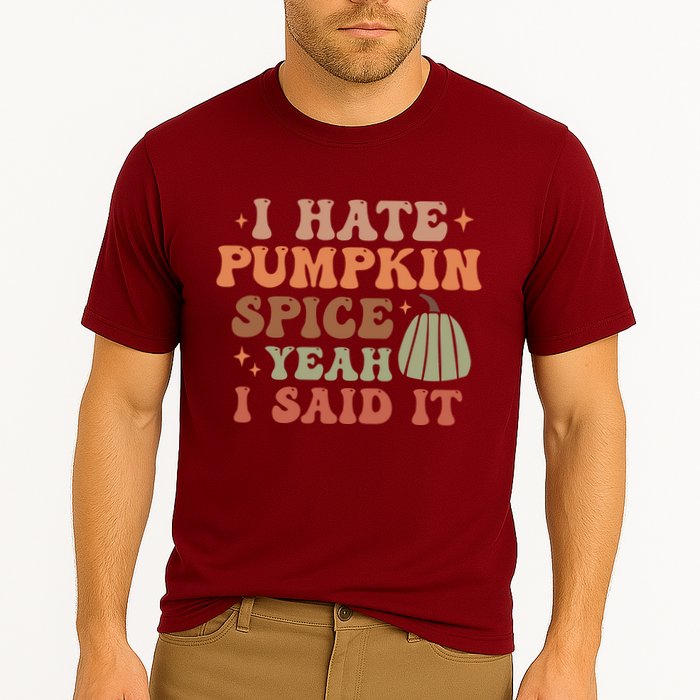 Funny I Hate Pumpkin Spice Yeah I Said It Anti Pumpkin Spice Cooling Performance Crew T-Shirt