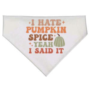 Funny I Hate Pumpkin Spice Yeah I Said It Anti Pumpkin Spice USA-Made Doggie Bandana