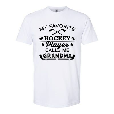 Favorite Ice Hockey Player Gift For Grandma Meaningful Gift Softstyle® CVC T-Shirt