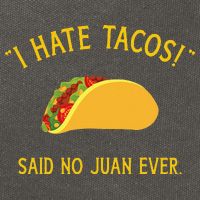Funny I hate tacos said no juan ever for Cinco de Mayo Cotton Canvas Backpack
