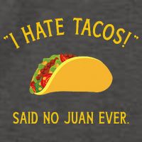Funny I hate tacos said no juan ever for Cinco de Mayo Vector Backpack