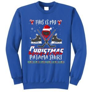 Funny Ice Hockey Players Xmas This Is My Christmas Pajamas Gift Sweatshirt