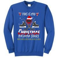 Funny Ice Hockey Players Xmas This Is My Christmas Pajamas Gift Sweatshirt