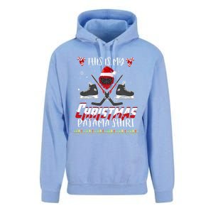 Funny Ice Hockey Players Xmas This Is My Christmas Pajamas Gift Unisex Surf Hoodie