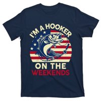 Fishingshirt IM Hooker On The Weekends Funny Bass Fish Dad T-Shirt