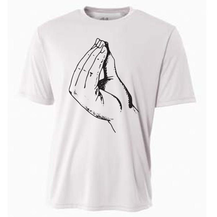 Funny Italian Hand Gesture What Cooling Performance Crew T-Shirt