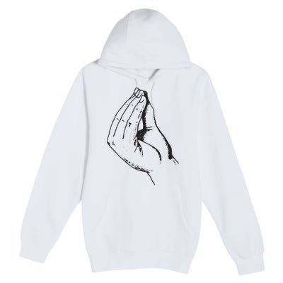 Funny Italian Hand Gesture What Premium Pullover Hoodie