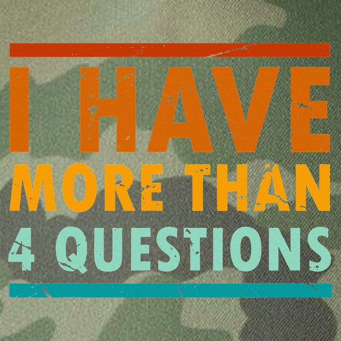 Funny I Have More Than Four Questions Passover Legacy Tie Dye Trucker Hat