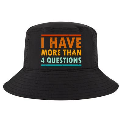 Funny I Have More Than Four Questions Passover Cool Comfort Performance Bucket Hat