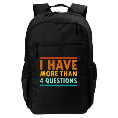 Funny I Have More Than Four Questions Passover Backpack