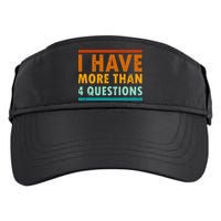 Funny I Have More Than Four Questions Passover Adult Drive Performance Visor