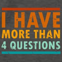Funny I Have More Than Four Questions Passover Vector Backpack