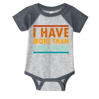 Funny I Have More Than Four Questions Passover Infant Baby Jersey Bodysuit