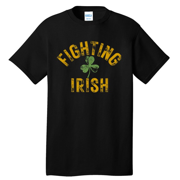 Fighting Irish History Gold Shamrock Tall T-Shirt