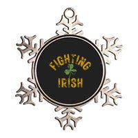 Fighting Irish History Gold Shamrock Metallic Star Ornament