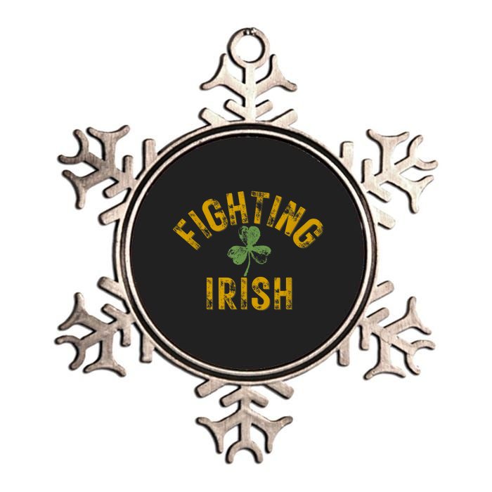 Fighting Irish History Gold Shamrock Metallic Star Ornament