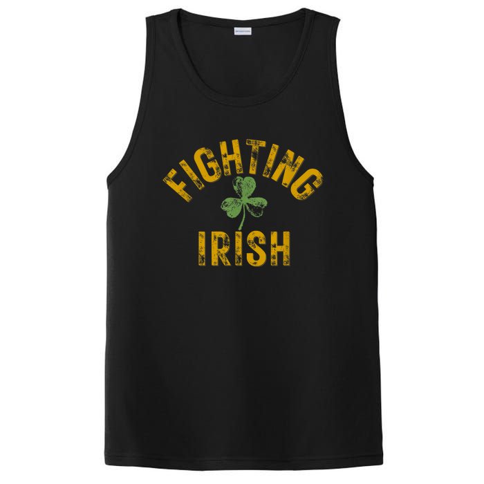 Fighting Irish History Gold Shamrock PosiCharge Competitor Tank