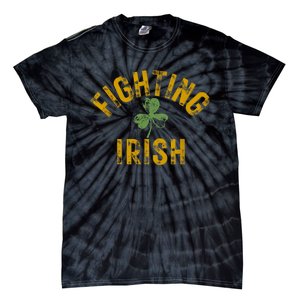 Fighting Irish History Gold Shamrock Tie-Dye T-Shirt