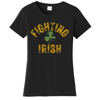 Fighting Irish History Gold Shamrock Women's T-Shirt