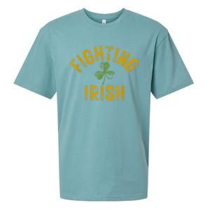 Fighting Irish History Gold Shamrock Sueded Cloud Jersey T-Shirt