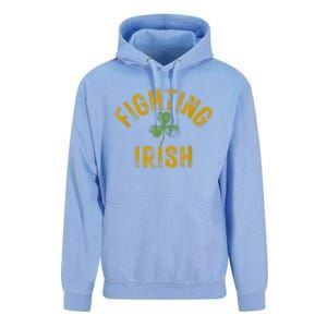 Fighting Irish History Gold Shamrock Unisex Surf Hoodie