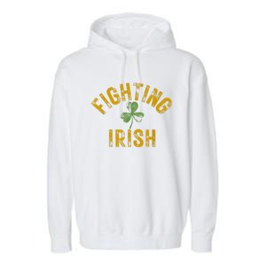 Fighting Irish History Gold Shamrock Garment-Dyed Fleece Hoodie