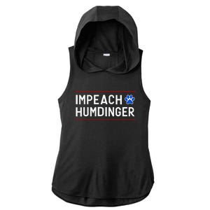 Funny Impeach Humdinger Tee Ladies PosiCharge Tri-Blend Wicking Draft Hoodie Tank