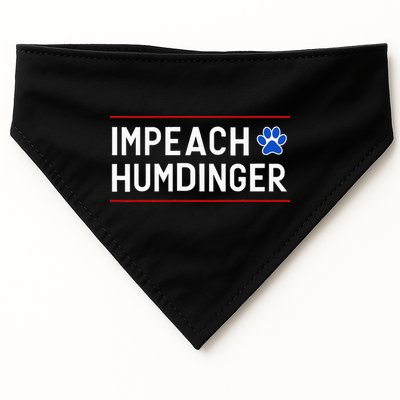 Funny Impeach Humdinger Tee USA-Made Doggie Bandana