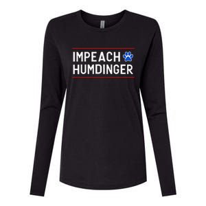 Funny Impeach Humdinger Tee Womens Cotton Relaxed Long Sleeve T-Shirt