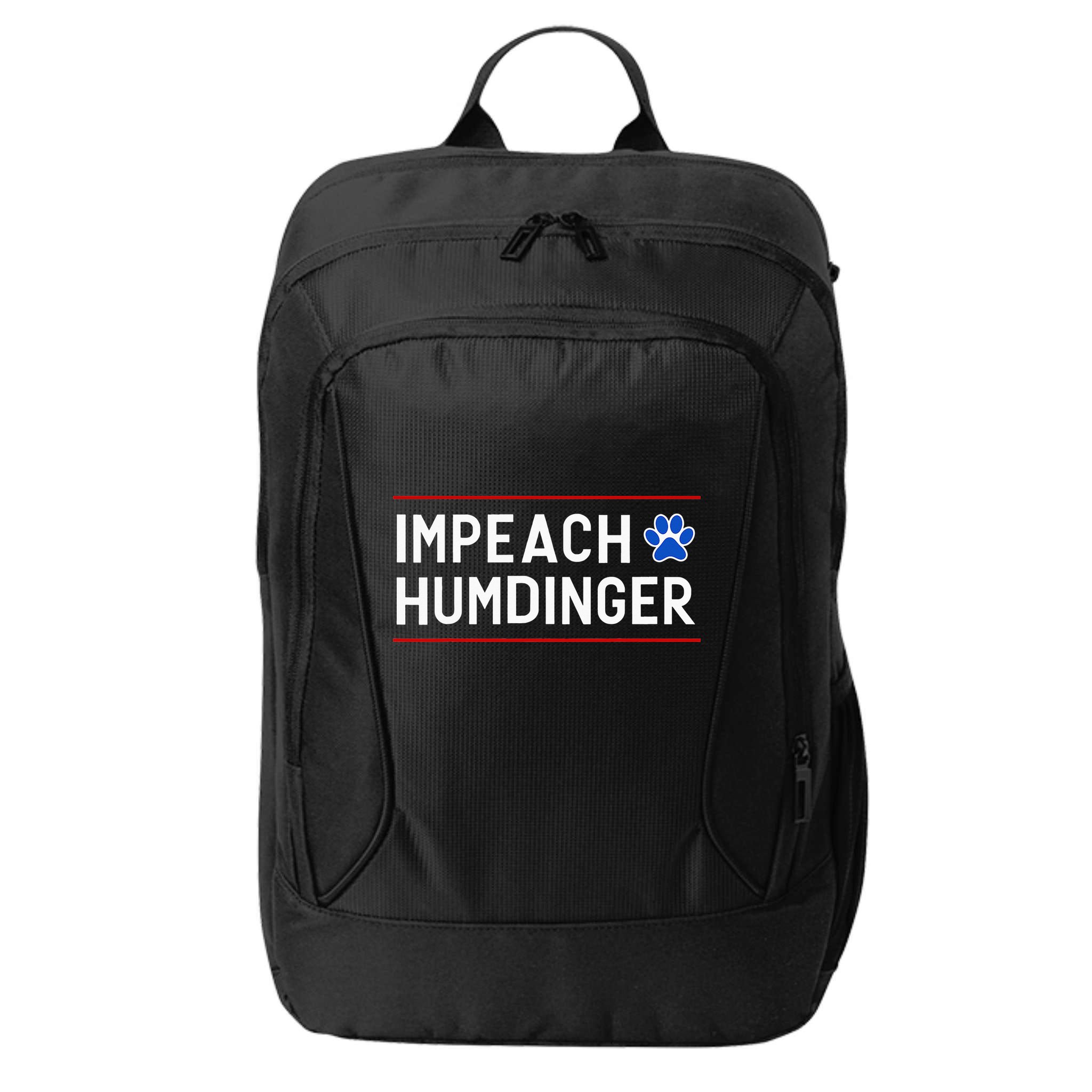 Funny Impeach Humdinger Tee City Backpack