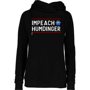 Funny Impeach Humdinger Tee Womens Funnel Neck Pullover Hood