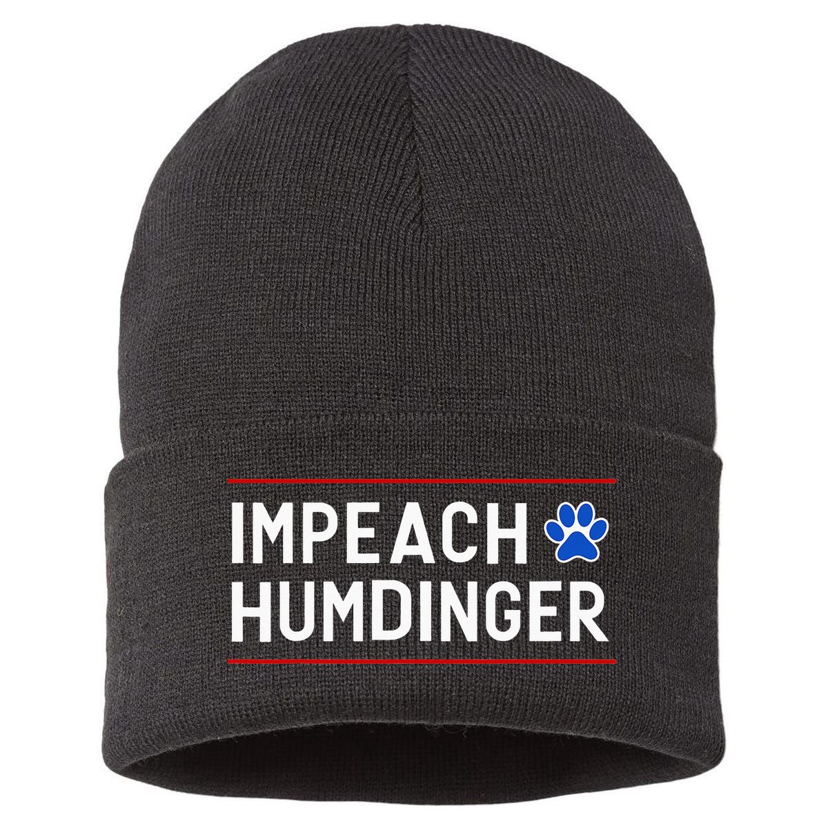 Funny Impeach Humdinger Tee Sustainable Knit Beanie