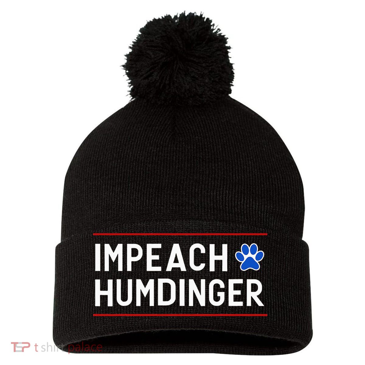 Funny Impeach Humdinger Tee Pom Pom 12in Knit Beanie