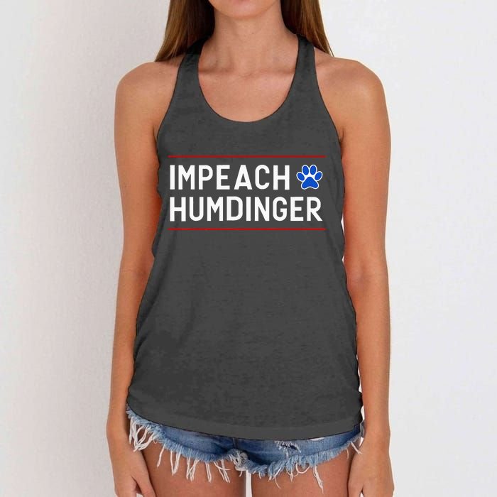 Funny Impeach Humdinger Tee Women's Knotted Racerback Tank