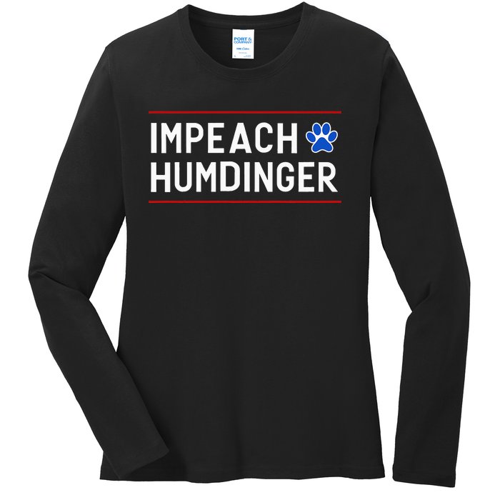 Funny Impeach Humdinger Tee Ladies Long Sleeve Shirt