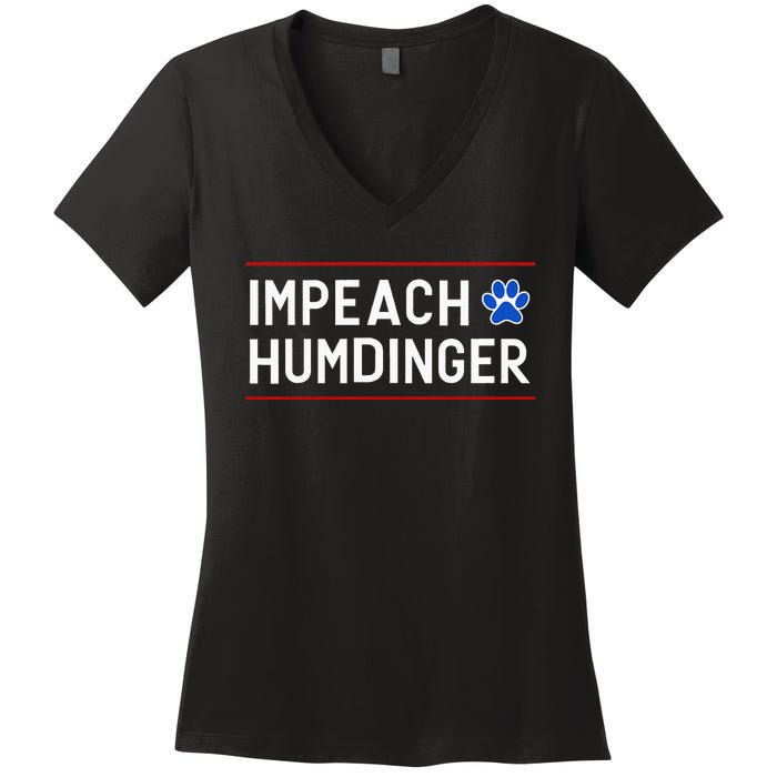 Funny Impeach Humdinger Tee Women's V-Neck T-Shirt