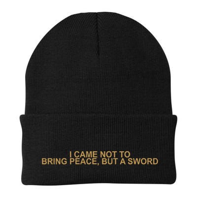 Fantasy Initiative I Came Not To Bring Peace But A Sword Beanie