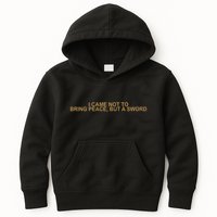 Fantasy Initiative I Came Not To Bring Peace But A Sword Kids Hoodie