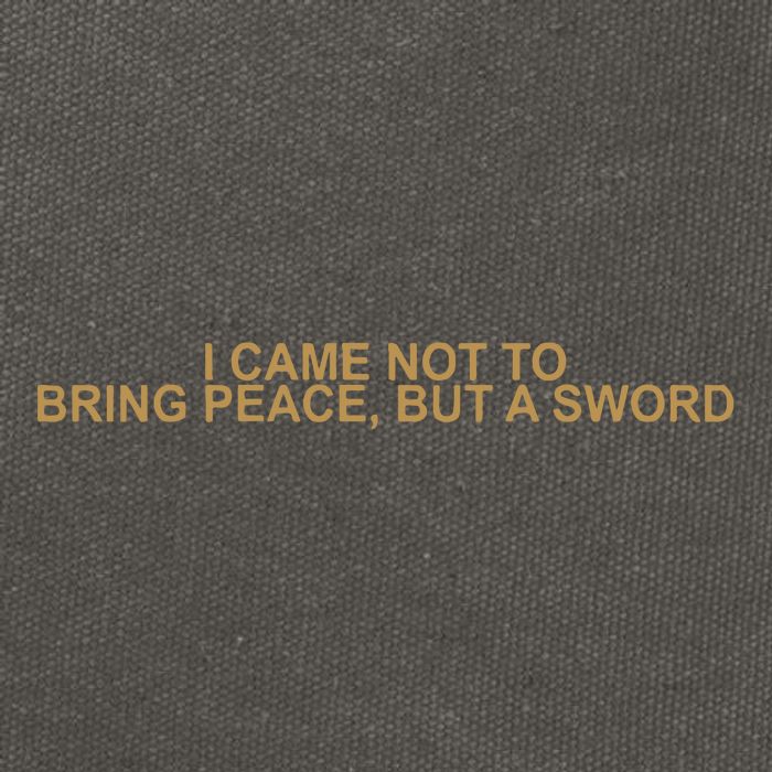 Fantasy Initiative I Came Not To Bring Peace But A Sword Cotton Canvas Backpack