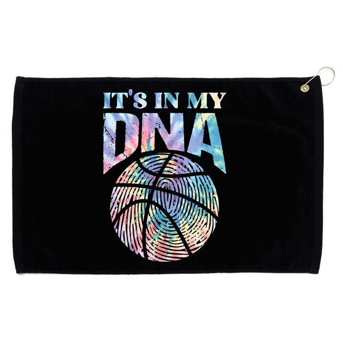 Funny Its In My DNA Girls Basketball Lover Basketball Fan Grommeted Golf Towel