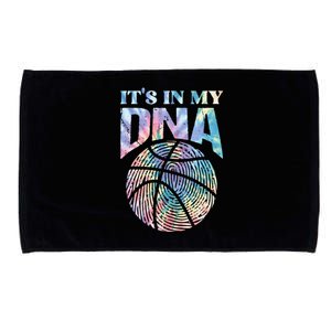 Funny Its In My DNA Girls Basketball Lover Basketball Fan Microfiber Hand Towel