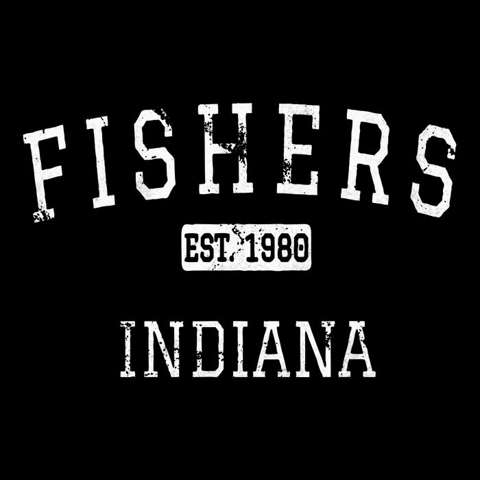 Fishers Indiana In Vintage Visor
