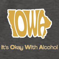 Funny Iowa Its Okay With Alcohol Iowa Joke Gift Vector Backpack