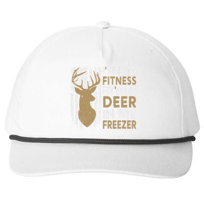 Funny I'm Into Fitness Fit'Ness Deer In My Freezer Deer Snapback Five-Panel Rope Hat