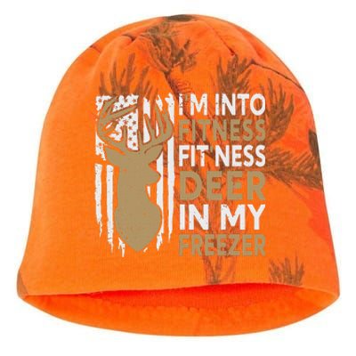 Funny I'm Into Fitness Fit'Ness Deer In My Freezer Deer Kati - Camo Knit Beanie